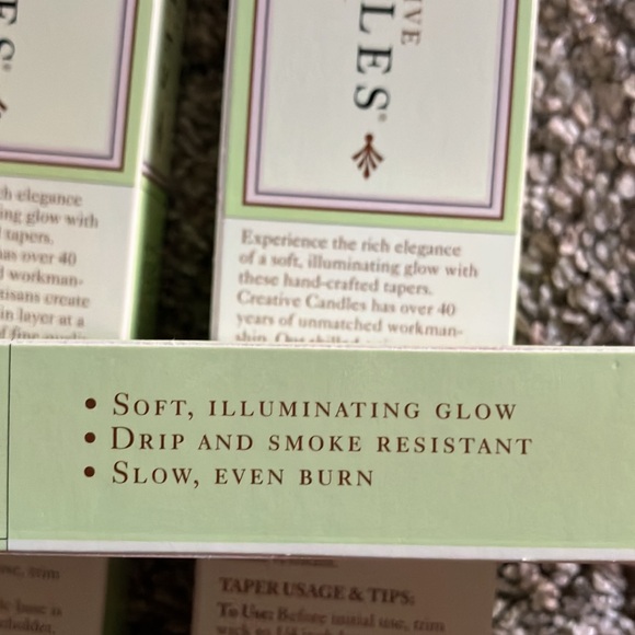Creative Candles 6 NIP Taper candles - Picture 9 of 10